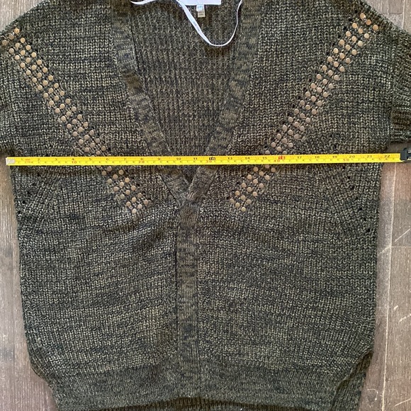 John + Jenn Cardigan Sweater in Olive Green - Picture 9 of 9